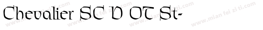 Chevalier SC D OT St字体转换
